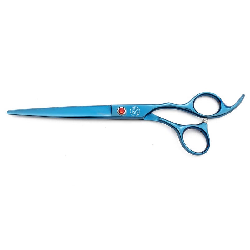 Moontay Professional 7.0" Dog Grooming Scissors Set, 4-pieces Straight, Upward Curved, Downward Curved, Thinning/Blending Shears for Dog, Cat and Pets, JP Stainless Steel, Blue - Image 3